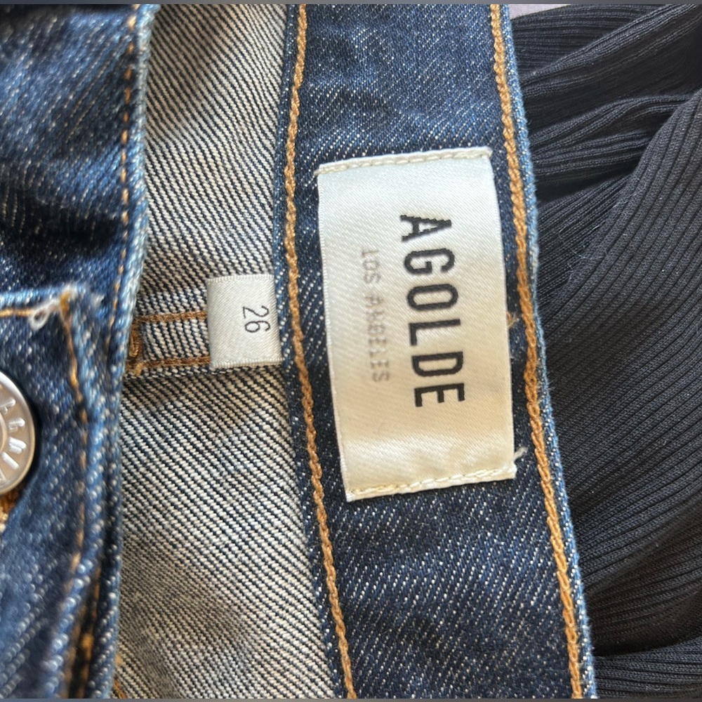 Agolde 90s Pinch Waist Jeans LONG, Pendulum, size 26 TALL - Picture 5 of 6